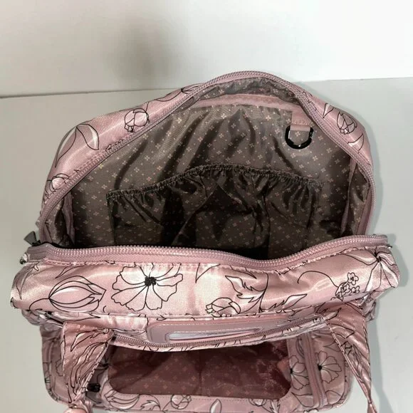 Lug Puddle Jumper LE Convertible Tote Bag Sketch Floral Blush - Picture 8 of 13